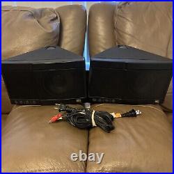 Vintage AR Acoustic Research Powered Partner 570 Stereo Speakers Match PAIR Work