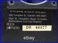 Vintage AR Acoustic Research Rock Partner Model Retro Black Speakers