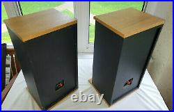 Vintage AR Acoustic Research Speakers Oak Top & Bottom AS IS Local Pickup
