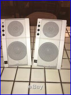 Vintage AR Powered Partner 570 Speakers Acoustic Research White 1994