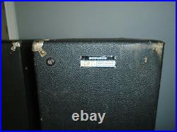 Vintage Acoustic Floor Standing Column Speakers serial number PB3588 PB3589