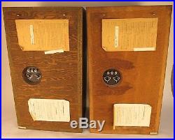 Vintage Acoustic Reasearch AR3a Speakers Oiled Walnut SEE SHIPPING INFO