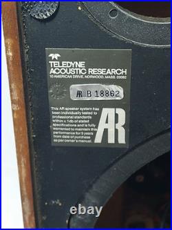 Vintage Acoustic Research AR11 No Speakers Boxes Only