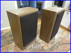 Vintage Acoustic Research AR18B Speakers Refoamed Consecutive Serial Number Used