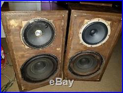 Vintage Acoustic Research AR1 AR-1 Speakers Altec 401b