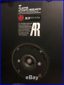 Vintage Acoustic Research AR25 RARE 25th Anniversary Speakers Matching Serial #s