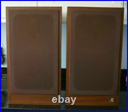 Vintage Acoustic Research AR28S Speakers Boxed Working Perfectly Walnut Finish