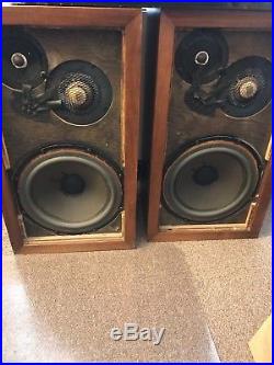 Vintage Acoustic Research AR3a Speakers in Walnut Cabinet