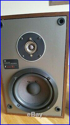 Vintage Acoustic Research AR8LS HiFi Stand Mount/ Bookshelf Speakers -60 W
