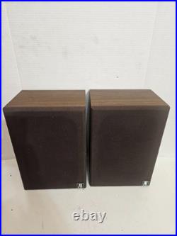 Vintage Acoustic Research AR8S HiFi Bookshelf Speakers Tested Read Desc