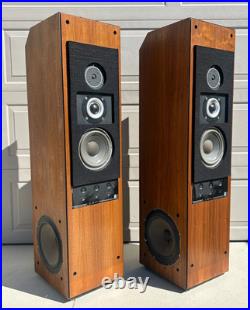 Vintage Acoustic Research AR9 4-Way Loudpeakers Very Clean Fully Tested PAIR