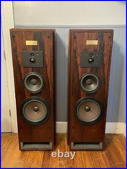 Vintage Acoustic Research AR9ls AR 9lsi speakers in rosewood, 50th anniversary