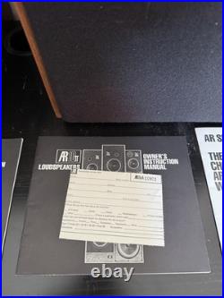 Vintage Acoustic Research AR-10? AR10Pi Speakers Pair Tested Working