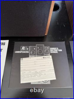 Vintage Acoustic Research AR-10? AR10Pi Speakers Pair Tested Working
