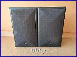 Vintage Acoustic Research AR 206 HO Bookshelf Speakers Black Pair
