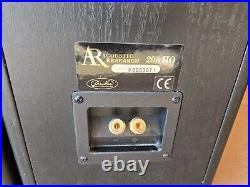 Vintage Acoustic Research AR 206 HO Bookshelf Speakers Black Pair