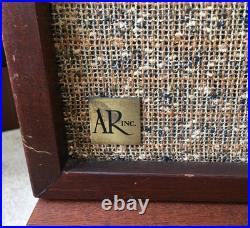Vintage Acoustic Research AR-2 AR2 Speakers Walnut Cabinet Sound Great! Video