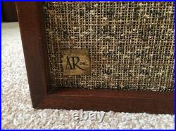 Vintage Acoustic Research AR-2 AR2 Speakers Walnut Cabinet Sound Great! Video