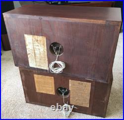 Vintage Acoustic Research AR-2 AR2 Speakers Walnut Cabinet Sound Great! Video