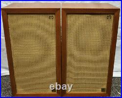 Vintage Acoustic Research AR-3 Speakers Pair, Wood Cabinet, Grille & Audio Set