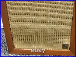Vintage Acoustic Research AR-3 Speakers Pair, Wood Cabinet, Grille & Audio Set