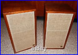 Vintage Acoustic Research AR-4X Speaker Pair Oiled Walnut Cabinets AR 4 Speakers