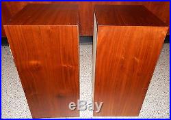 Vintage Acoustic Research AR-4X Speaker Pair Oiled Walnut Cabinets AR 4 Speakers