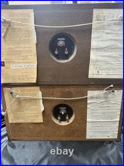 Vintage Acoustic Research AR-4x Speakers Pair Oiled Walnut AR 4x Loudspeaker
