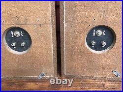 Vintage Acoustic Research AR-7 Stereo Speakers Bookshelf 1970s Rare Working USA