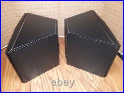 Vintage Acoustic Research AR Rock Partner Wedge Speakers Black Serial Numbers
