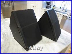 Vintage Acoustic Research AR Rock Partner Wedge Speakers Black Tested! Refoamed