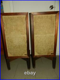 Vintage Acoustic Research Ar 3 Speakers With Original Stands