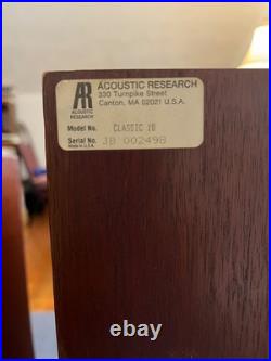 Vintage Acoustic Research Classic Model 18 Floorstanding Speakers
