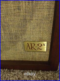 Vintage Acoustic Research Model AR-2x Speakers