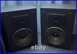 Vintage Acoustic Research Teledyne AR TSW 100 Powered Pair Bookshelf Speakers Vintage Acoustic Research Teledyne AR TSW 100 Powered Pair Bookshelf Speakers