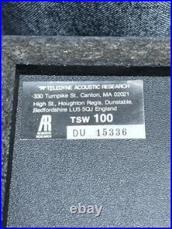 Vintage Acoustic Research Teledyne AR TSW 100 Powered Pair Bookshelf Speakers Vintage Acoustic Research Teledyne AR TSW 100 Powered Pair Bookshelf Speakers