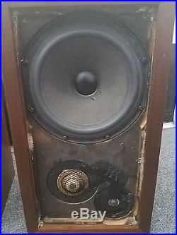 Vintage Acoustic Research amplifier, AR3a Speakers Oiled Walnut with stands