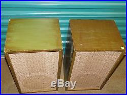 Vintage Early 60's Acoustic Research Bookshelf Speakers Ar-2 Ar 2
