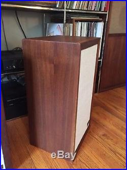 Vintage Mid Century Modern Acoustic Research AR-3a speakers In Oiled Walnut