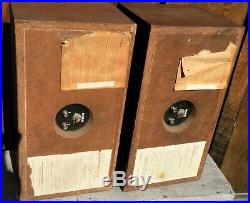 Vintage PAIR AR4X SPEAKERS ORIGINAL BOXES ACOUSTIC RESEARCH Oiled Walnut 1 Owner