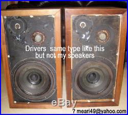 Vintage Pair ACOUSTIC RESEARCH AR3a Alnico Woofer Very Good Condition
