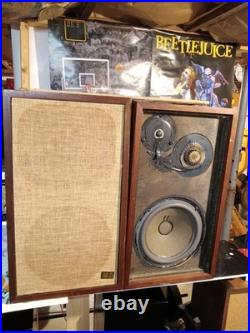 Vintage Pair Acoustic Research AR5 Loud Speakers NEW FRESH REFOAM AMAZING SOUND