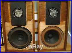 Vintage Pair Acoustic Research AR-2 Speakers Working See Details