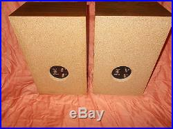 Vintage Pair Acoustic Research AR-7 Speakers with original paperwork Sound Great