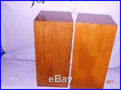 Vintage Pair Of Very Nice Ar3 Speakers In Cherry Wood