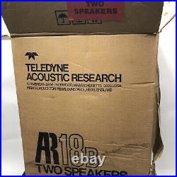 Vintage Pair of Acoustic Research AR18B Speakers Good Shape Need New Surrounds