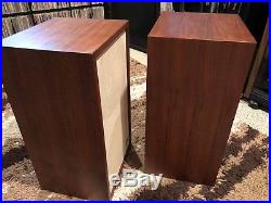 Vintage Pair of Acoustic Research AR-2AX Speakers RE-FOAMED Woofers GORGEOUS