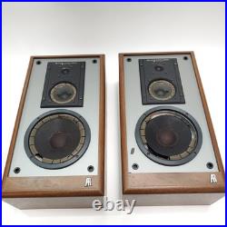 Vintage Pair of Acoustic Research AR 38B 3-Way Speakers Tested Parts Repair