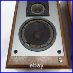 Vintage Pair of Acoustic Research AR 38B 3-Way Speakers Tested Parts Repair