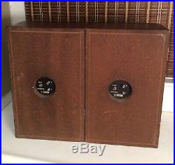 Vintage Pair of Very Rare Acoustic Research AR-6 Speakers Both Working